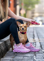Dog Training Collar,Non-Shock Luxury Bark Collar-Adjustable Fit, No Shock for Small,Medium,Large Dogs, Advanced Technology with Remote, Automatic Bark Collar, Rechargeable, Anti-Barking,Red