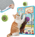 Cat Scratching Mat with Bonus Adhesive Catnip | All-in-One 23.6x15.7 Inch Sisal Scratcher for Wall/Floor, Stops Couch Carpet Scratching, Durable Anti-Slip