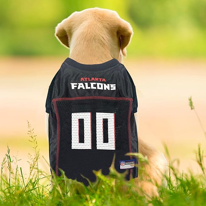 Pets First NFL Atlanta Falcons Dog Jersey, Size Large, Football Shirt Costume for Pet, Dog Sports T-Shirt, NFL Team Clothing for Cats, Licensed Pet Apparel Available in 7 Sizes and 32 Teams