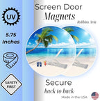 Screen Door Magnets Double Sided – Keep People, Kids, and Dogs from Running into The Screen Door - Robbins Aria Beach