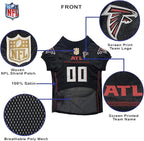 Pets First NFL Atlanta Falcons Dog Jersey, Size Large, Football Shirt Costume for Pet, Dog Sports T-Shirt, NFL Team Clothing for Cats, Licensed Pet Apparel Available in 7 Sizes and 32 Teams