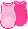 2 Pack Cooling Shirts for Dogs, Lightweight Mesh Breathable Dog Shirt for Medium Dogs Girl,Sun-Protection Sleeveless Shirts for Dog&Cat Puppy Vest Pet Apparel P23ST00601XXL