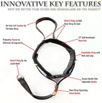 PetsProMax No-Pull Dog Headcollar for Extra Large Dogs; Instant Stop Pulling; Gentle Training Collar for Dogs; Comfortable, Safe, and Effective Walking/Training Solution (Black, XL)