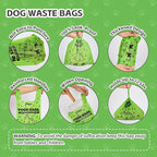 Cat Litter Bags for Poop, Compostable Kitty Poop Bags, 100 Count Unscented Disposal Waste Bags with Handle, Fit Any Scoop, Odor Sealing and Leakproof Dog Pooper Bag