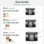 Love's cabin Pet Puppy Dog Playpen, Medium Dog Tent Crates Cage Indoor/Outdoor, Portable Exercise Playpen for Cat, Foldable Pop Up Dog Kennel Playpen with Carring Case (M, Grey)