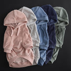 Cooper II Organic Cotton Velour Dog Hoodie Pet Coat for Small, Medium and Large Dogs, Heather Gray Color Block, XX-Large (70-110 lbs)