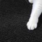 ReWallpaper Cat Scratching Mat Peel and Stick Cuttable Scratch Resistant Textured Black Cat Carpet Furniture Wall Protector for Couch Corner Tower Cover Easy Trim Self Adhesive Pet Safe 15.8in x 6.5ft