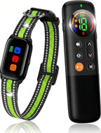 Vibrating Dog Training Collar with Remote, No Shock, Beep and Vibration Only, 3300FT Long Range, Waterproof Rechargeable, Safety Lock, No Prongs, for Small Medium Large Dogs