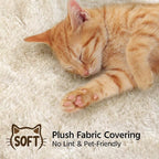 Topeakmart 54in Cat Tree, Cat Tower w/Large Cat Condo Scratching Posts and Perch, Cat Stand House Furniture, Beige