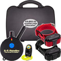 Educator K9-802 Two Dogs K9 Handler Professional E-Collar Training Collar with Remote - Up to 1 Mile Range, Waterproof, Rechargeable, 100 Stimulation Levels, Vibration, Tone, 33-Inch Bungee Collar