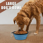 Collapsible Dog Bowl, Lightweight and Portable, Ideal for Outdoor, Camping, Hiking, Suitable for Dogs