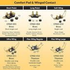 Educator CPAD-010 Receiver Contact Pad – Winged Soft Comfort Brass – For Short Hair Dogs – Improves Contact & Reduces Skin Irritation – Educator Collars ONLY