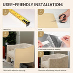 2 Pack Total 12 X 78 Inch Cat Scratch Mat for Cat Couch Furniture and Wall Protector | Trimmable Self-Adhesive Carpet Sisal Cat Scratcher Mat (Beige)