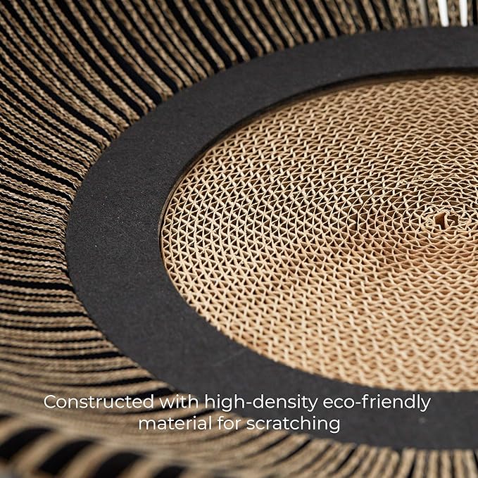 Nest Cat Scratcher Lounge Bed (Midnight Black Un-Assembled)