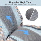 AIITLE Tiny Dog Harness - Lightweight Mesh Step-in Vest for Puppy, Reflective & Escape-Proof Design with High-Stick Magic Tape - Indoor/Outdoor Use for Chihuahua, Maltese, Shih Tzu(Blue-Pink, XXXS)