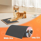 Pet Nail Self Adhesive Replacement Emery Paper Fits Most Dog Scratch Pad Cat Litter Box DIY on The Places Where Pets Like to Scratch Alternatives to Cat and Dog Nail Clippers (10in*13ft, Gray)