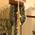 Gold Metal Vintage Bells with Jute Rope for Christmas Tree, Wreath, Party Decor - 3.5W x 21H