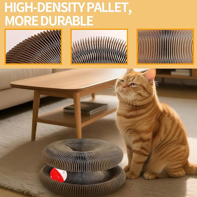 Magic Organ Cat Scratcher Board, Cat Ball Adventure The Ultimate Interactive Mental Physical Exercise for Indoor Cats Toy 2026