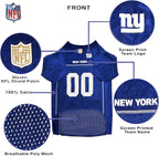 Pets First NFL New York Giants Dog Jersey, Size Large, Football Shirt Costume for Pet, Dog Sports T-Shirt, NFL Team Clothing for Cats, Licensed Pet Apparel Available in 7 Sizes and 32 Teams