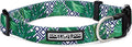 Lucky Love Dog Collar, Beautiful & Vivid Pattern Large Boy Dog Collars, Easy On & Off Clasp Accessory (Blue Laguna, L)