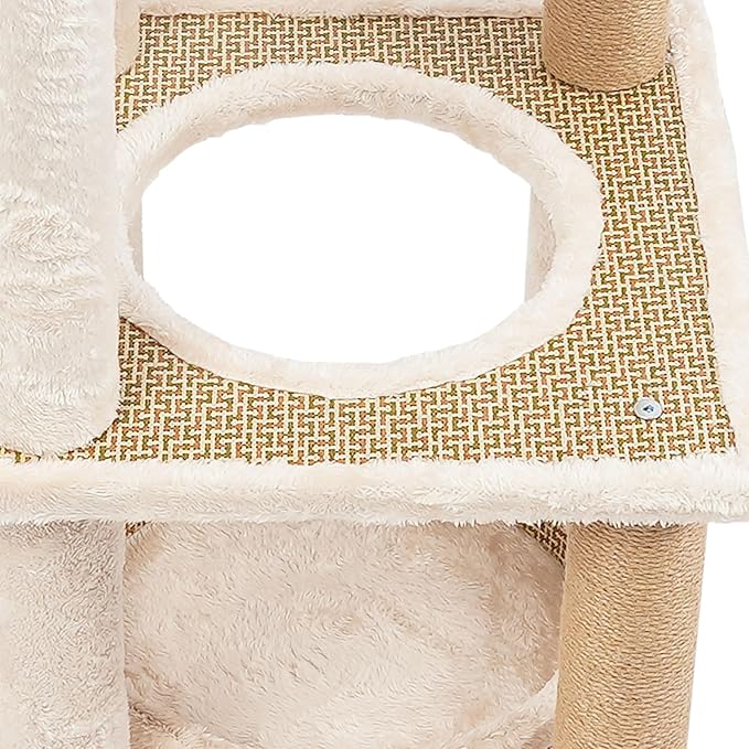 Cat Climbing Frame Multi-Level Climbing Activity Tower with Scratching Posts Cat Tree for Indoor Kittens, Large(42.92" H)