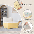 Ultra-Durable Cat Scratch Furniture Protector - 78.7" x 15.8" Self-Adhesive, Scratch-Resistant, No Shedding, Fits Any Furniture, Includes Nano Adhesive and Rotating Nails, Furniture Savior (Beige)