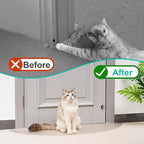 Uross Semi-Circular Carpet Protector for Pets 1PCS, Plastic Cat Carpet Protector for Doorway, Cat Scratch Protector Mat, Cat Ripping Up Under Door Carpet Scratch Stopper