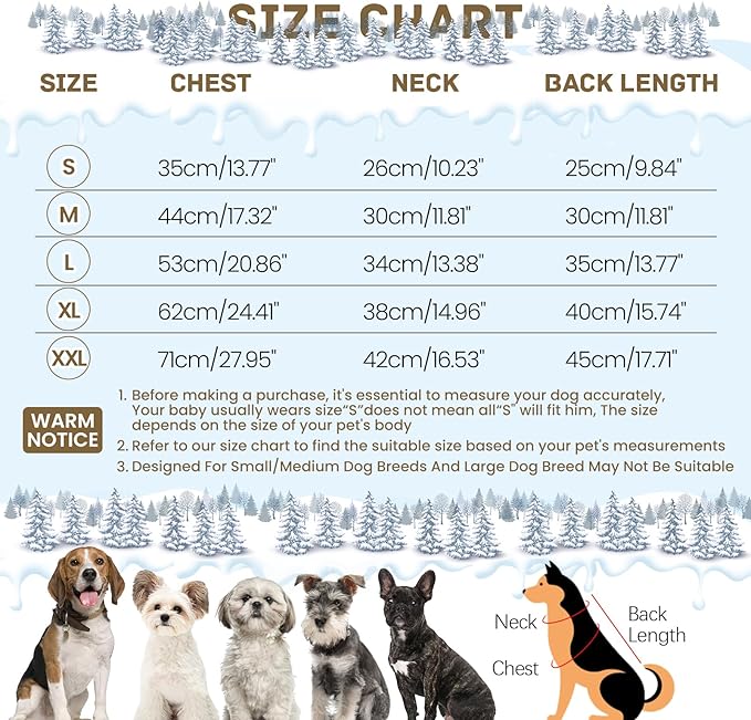 BRKURLEG Grey Dog Winter Coat, Cozy Winter Dog Jackets, Small Dogs Coat with Harness, Onesie Body Warm Puppy Jacket, Pet Reflective Windproof Cold Weather Jackets, Puppy Four-Legged Puffer Coats, M