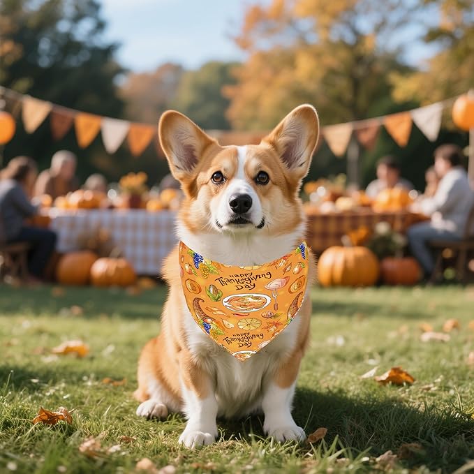 10PCS/Pack Holiday Dog Bandanas Easter 4th of July Birthday Halloween Christmas Thanksgiving New YearTriangle Scarf Festival for XS Small Doggy Puppy Cats Costume