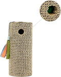 Mini Cat Scratcher & Toy - 7.87" Compact Scratching Post with Rolling Ball, Perfect for Kittens & Small Cats