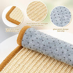 Thyle 8 Pcs Rabbit Scratching Pad Bulk 16 x 12 Inch Natural Sisal Bunny Scratch Mat Easy Replacement Claws and Teeth Care Rabbit Mats for Cat Cages Chew Toys for Bunny Pet Biting Sleeping Nesting