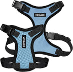 Voyager Step-in Pet Harness - All Weather Mesh, Adjustable Step in Harness for Cats and Dogs by Best Pet Supplies - Baby Blue/Black Trim, XS