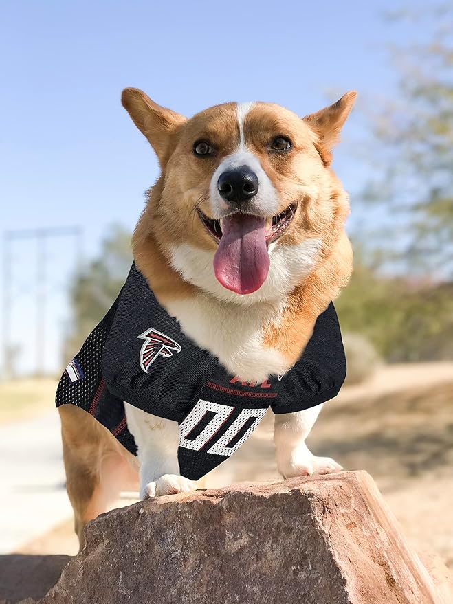 Pets First NFL Atlanta Falcons Dog Jersey, Size Large, Football Shirt Costume for Pet, Dog Sports T-Shirt, NFL Team Clothing for Cats, Licensed Pet Apparel Available in 7 Sizes and 32 Teams
