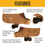 Carhartt Firm Duck Dog Chore Coat, Insulated Weather Resistant Jacket for Cold and Windy Conditions, Carhartt Brown, Large