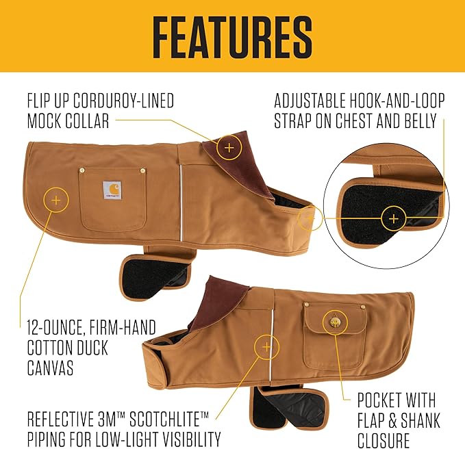 Carhartt Firm Duck Dog Chore Coat, Insulated Weather Resistant Jacket for Cold and Windy Conditions, Deep Wine, Large