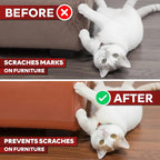 XFasten Anti-Scratch Cat Training Tape, Clear, 2.5-Inches x 15 Yards, 2.5-Inches x 15 Yards (3-Pack) Door, Couch, Furniture and Leather Scratch Guard Protector Tape for Cats and Pets