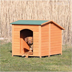 Trixie Natura XXL Classic Dog House - Wooden Outdoor Shelter with Weatherproof Sealer & Adjustable Legs for Larger Dogs - Brown