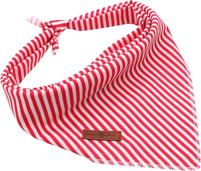 Lionet Paws Dog Bandana for Small Medium Large Dogs, Cat Dogs Kerchief Triangle Bibs Scarf for Girl or Boy