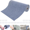 Large Cat Scratching Mat, 118"x15.8" Self-Adhesive Scratch Furniture Protector, Trimmable Wall Climbing Carpet, Couch Protector, Scratching Pad Replacement (Light Gray, 30 Nails)