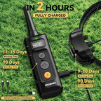 Dog Training Collar - 3200FT Dog Shock collalwith Remote Control, lPX7 Waterproof DogCollar with Beep, Vibration, Safe Shock 3Training Modes, Rechargeable E-Collar for AllSmall Medium Large Dogs