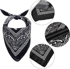 choyaxo Dog Cowboy Hat Dog Cowboy Costume for Small Pet Dogs Cat Cowboy Hat with Bandana Scarf Set Party Accessories (Black, Medium)