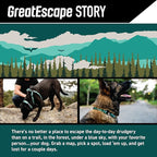 Wolfgang Heavy Duty, Adjustable Dog Collar with Quick Release Nylon Buckle for Walking & Training, GreatEscape Print, Large