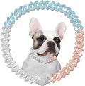 Metal Diamond Dog Chain Dog Training Chain with Secure Buckle Pet Collars for Large Medium Dogs