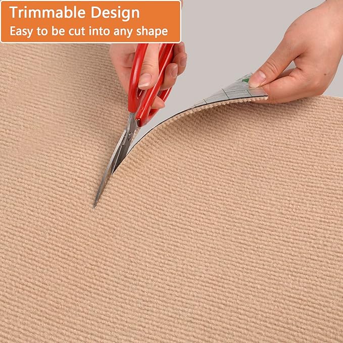 Cat Scratching Mat - 79"x16" Trimmable Cat Scratching Carpet Mat, Large Self-Adhesive DIY Cat Scratch Mat Roll, Cat Tree Shelves Replacement Mat Pad, Couch Furniture Protector, Toy Ball&Strong Tape