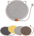 Cat Scratching Pad, Natural Cotton Rope Cat Scratch Mat, 16.9'' Round Wall & Floor Scratcher, Durable Furniture Protector for Couch, Carpet, Sofa, Eco-Friendly Cat Scratcher Pad(Grey)