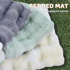 4 in 1 Self Warming Burrow Cat Bed, Pet Hideway Sleeping Cuddle Cave (Style2- Green)