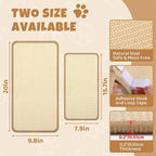 2 Pack Wall Coner Cat Scratcher with Tape, Natural Sisal Cat Corner Scratcher for Indoor Cats, Scratch Furniture Protector 20''x9.8'' + 15.7''x7.9''