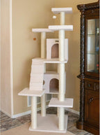 Armarkat Cat Tree Model B7701, Ivory, 36"(L)X31"(W)X77"(H)