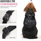 Pawaboo Breathable Dog Seat Belt Harness for Car, Adjustable Dog Safety Vest Harness with Vehicle Connector Strap, M, Black + Silver