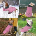 Dog Coat, Waterproof Dog Winter Jacket with Pocket, Reflective Adjustable Pet Snow Vest, Warm Cozy Fleece Sweater for Small Medium Extra Large Dogs - Light Pink, XS